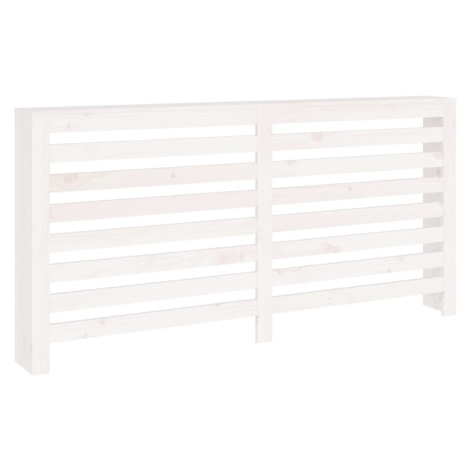 vidaXL Kryt na radiátor bílý 169x19x84 cm masivní borové dřevo