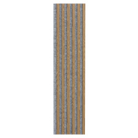WallART Dekorativní nástěnné lamely s filcem, Dub světlý / šedý 270x30x0,8 cm - 6 lamel