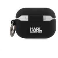 Karl Lagerfeld Rue St Guillaume silikonové pouzdro KLACAPSILRSGBK pro Airpods Pro, černá