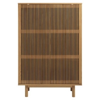 Skříňka v dekoru dubu v přírodní barvě 95x140 cm Tiber – Unique Furniture