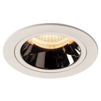 SLV BIG WHITE NUMINOS DL M vnitřní LED zápustné stropní svítidlo bílá/chrom 2700 K 40° včetně li