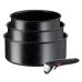 Tefal Sada nádobí 4 ks Ingenio Black Stone L3998902