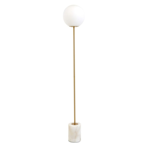 Stojací lampa v bílo-zlaté barvě (výška 156 cm) Medina – Light & Living