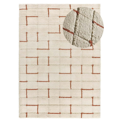 Koberec v cihlové a krémové barvě 160x230 cm Brenda – Universal