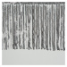 Dekorační vzorovaný velvet závěs s kroužky JASAN bílá/stříbrná 140x250 cm (cena za 1 kus) MyBest