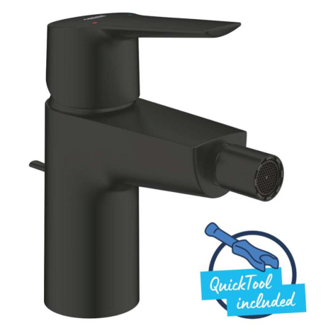 Grohe QuickFix Start - Bidetová baterie s výpustí, matná černá 325602432