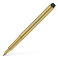Popisovač Faber-Castell Pitt Artist Pen B Metalický - Zlatá
