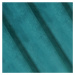 Dekorační vzorovaný velvet závěs s kroužky PERSI tyrkysová 140x250 cm (cena za 1 kus) MyBestHome