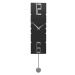 Hodiny CalleaDesign 11-006-5 Pendulum rock 63 cm černá