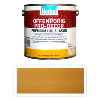 HERBOL Offenporig Pro Decor - univerzální lazura na dřevo 2.5 l Buk 1300