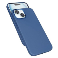 Epico Mag+ kožený kryt iPhone 15 - modrý
