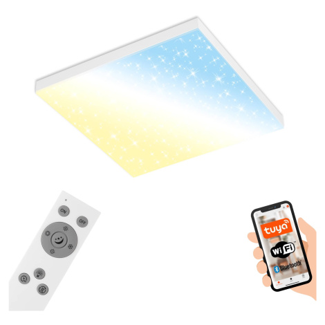 BRILO 7382-016 Hvězdné nebe CCT svítidlo LED panel, 45cm, 24 W, 2500 lm, bílé - BRILO Briloner