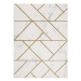 Kusový koberec Emerald geometric 1012 cream and gold 140x190 cm