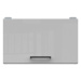 JAMISON, skříňka nad digestoř 50 cm, bílá/světle šedý lesk