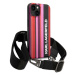 Karl Lagerfeld KLHCP14SSTSTP hard silikonové pouzdro iPhone 14 6.1" pink Color Stripes Strap