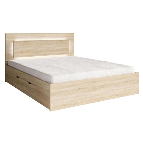 Postel se zásuvkou 180x200 Fino 52 sonoma BAUMAX