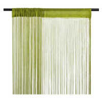 Shumee Provázkové záclony 2 ks 140 × 250 cm zelené
