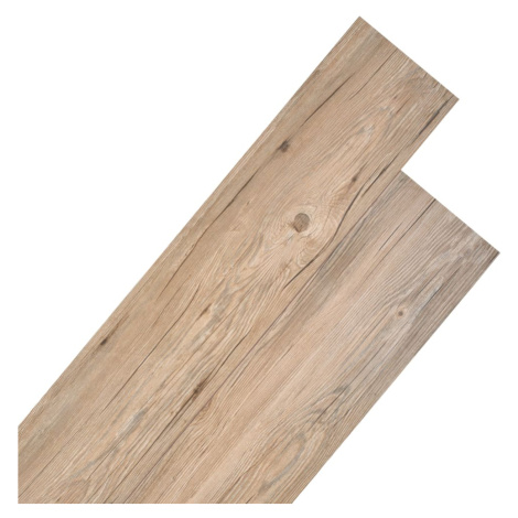 vidaXL Nesamolepicí PVC podlahová prkna 5,26 m² 2 mm dub hnědý