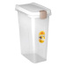 Stefanplast Pet food Container 39x24x51cm 25l průsvitný/bílý barel na 10kg granulí