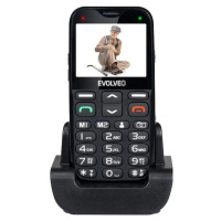 Evolveo EasyPhone XG, mobilní telefon pro seniory s nabíjecím stojánkem, černý