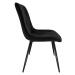 Ak furniture Prošívaná čalouněná židle Artis černá