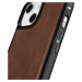 iCarer kožené pouzdro na iPhone 14 6.1" Oil wax real leather back cover Brown