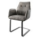 DELIFE Jídelní židle Zoa-Flex šedá vintage konzolová podnož plochá černá