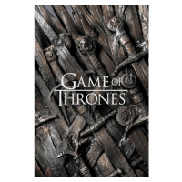 Umělecký tisk Game of Thrones - Sword throne, 26.7x40 cm