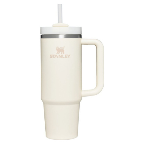 Krémová termoska s brčkem z nerezové oceli 890 ml Quencher H2.O FlowState™ Tumbler Cream 2.0 – S Stanley