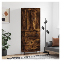 vidaXL Skříň highboard kouřový dub 69,5 x 34 x 180 cm kompozitní dřevo