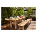 Zahradní jídelní stůl Yasmani 300x100cm, royal white HN53574103_003