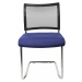 Topstar Židle pro návštěvy, stohovací, pružná podnož, síťované opěradlo, bal.j. 2 ks, modrá
