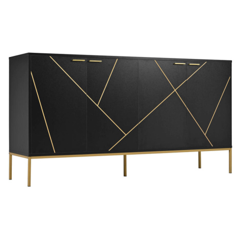 Urban Meuble SIDEBOARD se zlatými geometrickými vzory