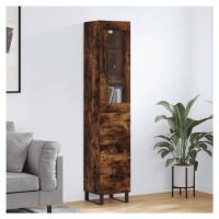 vidaXL Skříň highboard kouřový dub 34,5 x 34 x 180 cm kompozitní dřevo