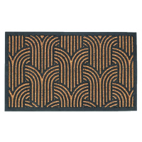 DekorStyle Kokosová rohožka ART DECO 75,5x45,5 cm hnědo-černá