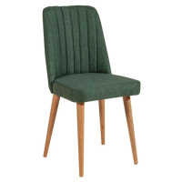 Zelená sametová jídelní židle Stormi Sandalye – Kalune Design