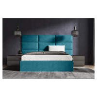 Eka Čalouněná postel Lucy 2 - 140x200 cm Barva látky Trinity: (2313) Modrá, Úložný prostor: Bez 