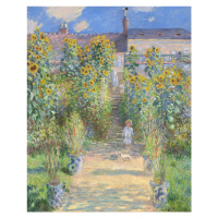 Obrazová reprodukce The Artist's Garden at Vetheuil (1880), Claude Monet, 30 × 40 cm