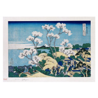 Obrazová reprodukce Fuji from Gotenyama at Shinagawa on the Tokaido, Hokusai, Katsushika, 40 × 3