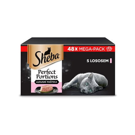 Sheba Perfect Portions vaničky s lososem pro dospělé kočky 48 × 37,5 g