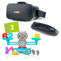 Brýle Vr 3D 360 Stupňů+gamepad+šálková Váha Sova Matematika