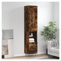 vidaXL Skříň highboard kouřový dub 34,5 x 34 x 180 cm kompozitní dřevo