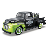 MAISTO - Harley-Davidson Custom, 1948 Ford F-1 Pickup + 1948 FL Panhead, 1:24