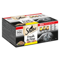 Multipack Sheba Fresh & Fine čerstvé kapsičky 50 x 50 g - S kuřecím, drůbežím a krůtím masem v o