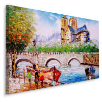 Plátno Řeka Seina V Paříži I. Varianta: 90x60