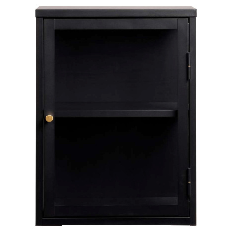 Černá kovová závěsná vitrína 45x60 cm Carmel – Unique Furniture