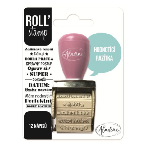 Aladine Otočné razítko s nápisy Aladine Roll Stamp - Hodnoticí razítka