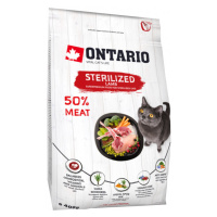 Ontario Cat Sterilised Lamb 0,4 kg