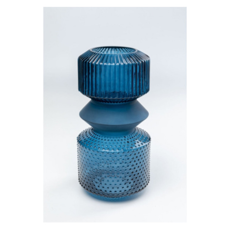 KARE Design Modrá skleněná váza Marvelous Duo 36cm