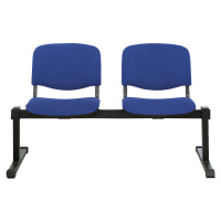 Traverzová lavice, bez stolu, 2 sedáky, modré čalounění